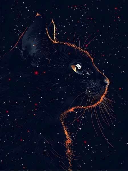 Cat Sign In The Sky by Art Kingdom