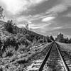 Spoorlijn door de Rockie Mountains van Canada by Bart Veeken