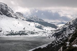 Stausee Embassament de Cuber im Winter, Mallorca