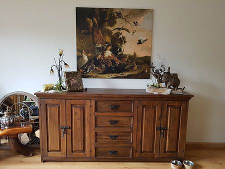 Der Rabe wird der Federn beraubt, mit denen er sich geschmückt hatte - Melchior d 'Hondecoeter