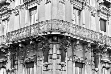 Elegant, Sicilian baroque façade in the historic old town centre