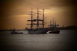 Großsegler mit Schleppern unter Segel 2025 von Arie van Vugt