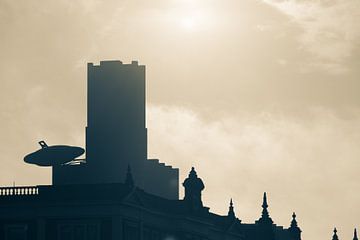Silhouette of the Inktpot in Utrecht, among others, in colour by André Blom Fotografie Utrecht