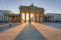 Le matin à la porte de Brandebourg à Berlin par Michael Valjak Aperçu