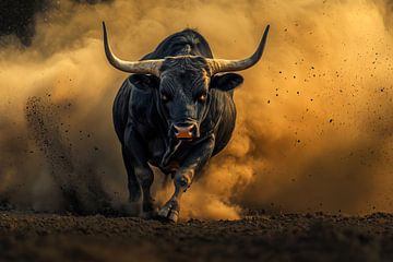 Ongebreidelde kracht - Stier tussen hemel en aarde van MArt