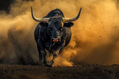 Ongebreidelde kracht - Stier tussen hemel en aarde