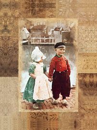 kinderen in Volendams Kostuum von Dutch Art
