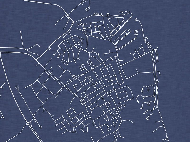 Kaart van Medemblik in Royaal Blauw van De Kaartenwinkel