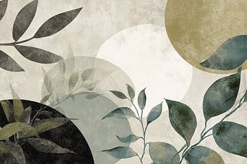 Leaf Abstract | Leaf Dance by ARTEO Paintings