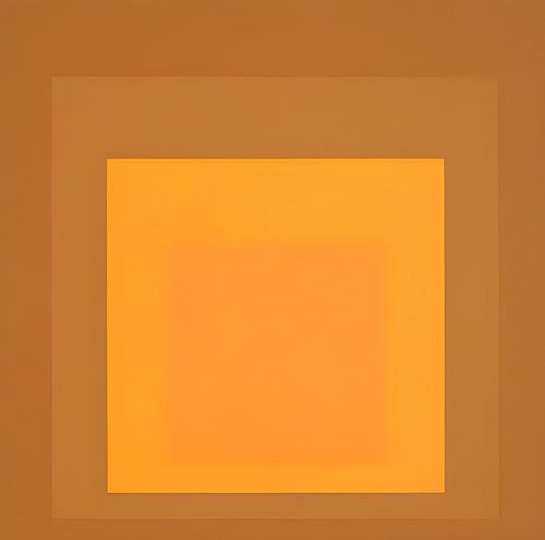 Josef Albers - Hommage aan het vierkant, oranje , geel, 2. Hoge resolutie