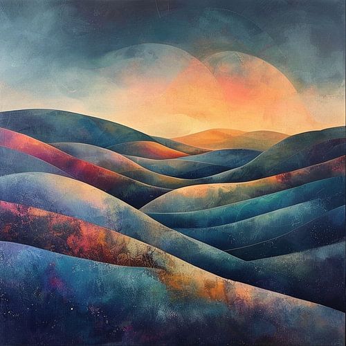 Vitreous Currents: The Collision of Glacial Indigo