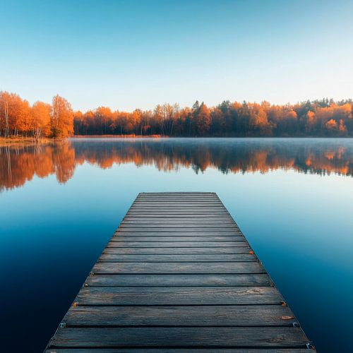 Herbstlicher See