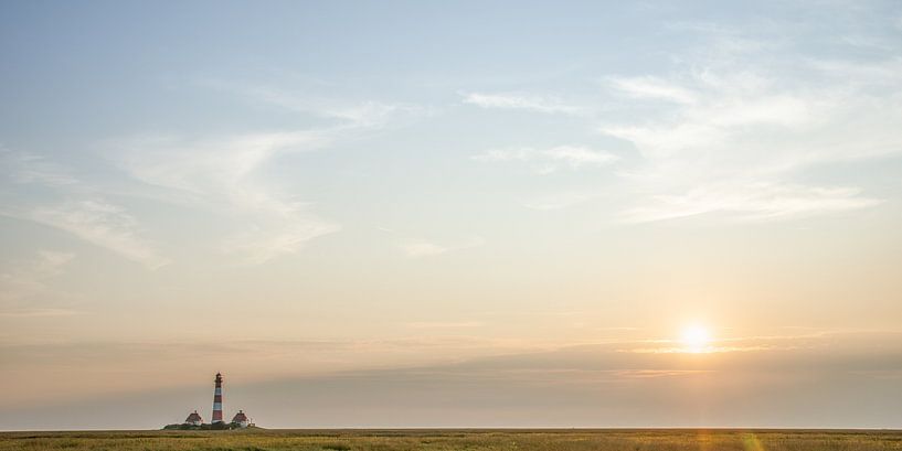 Leuchtturm Westerhever in der Abenddämmerung von Fine-Art Landscapes