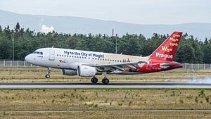 Passagierflugzeug Airbus A319-100 der Czech Airlines.