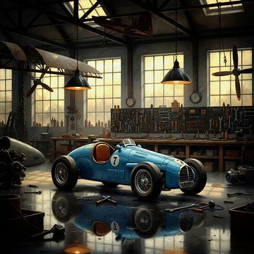 Gordini T16 in Vintage Workshop by Jan Keteleer