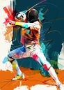 Schermsport kunst #schermen #sport van JBJart Justyna Jaszke thumbnail