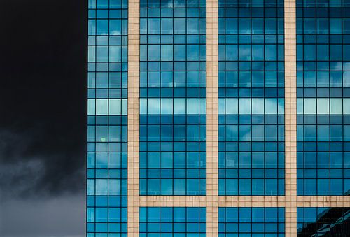 Rechthoek met donderwolken