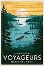 Minnesota Vintage Reisposter van Poster Art Shop thumbnail