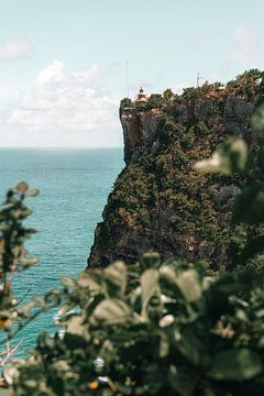 Turquoise Blue Ocean at Uluwatu Temple by Troy Wegman