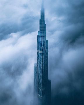 Dubai van bovenaf van fernlichtsicht