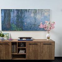Klantfoto: Claude Monet,Waterlelies Ochtend met Weenwilgen ,2, als ArtFrame