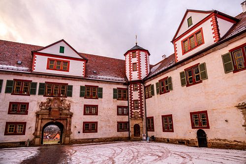 Courte randonnée hivernale à travers la ville médiévale de Schmalkalden - Thuringe - Allemagne