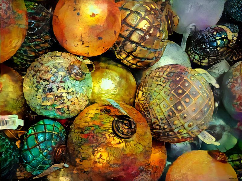 Kerstballen van Rein Bijlsma Art