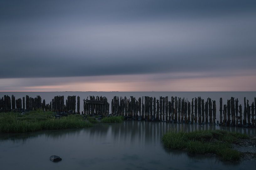 Sunset Moddergat Netherlands by Arjan Bijleveld