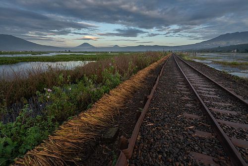 Die alte Eisenbahn in Ambarawa, Zentraljava