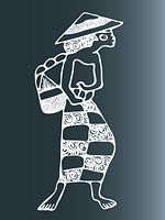 Traditionele Aziatische elegantie in lijntekening