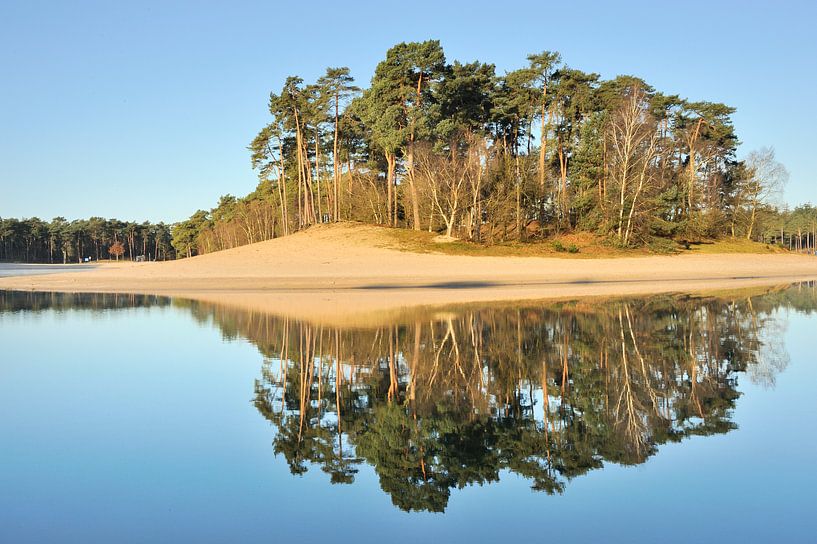 Eiland Bos - Henschotermeer par Willem van Leuveren Fotografie