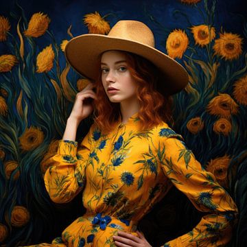 Van Gogh Girl by Peridot Alley