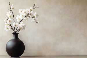 Blüte in minimalistischer Vase