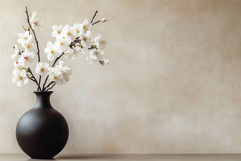 Blossom in minimalist vase by Imperial Art House