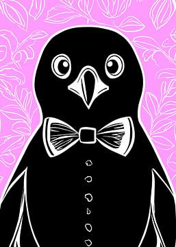 Penguin with bow tie by Andreas Magnusson