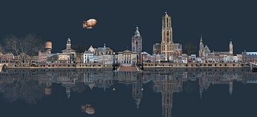Utrecht . Stadsgezicht . Oudegracht van Aad Trompert
