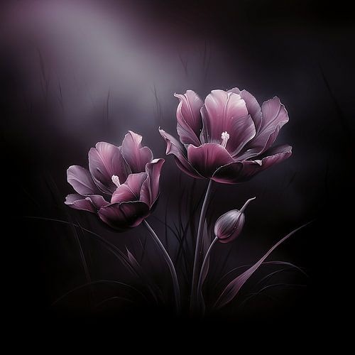 The Ballet of Purple Flowers