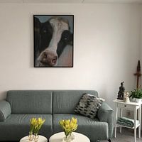 Kundenfoto: Malende Kuh BoeHoe. von Alies werk, auf leinwand