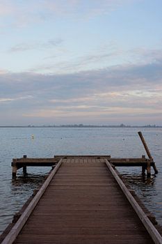 Houten steiger Reeuwijkse Plassen