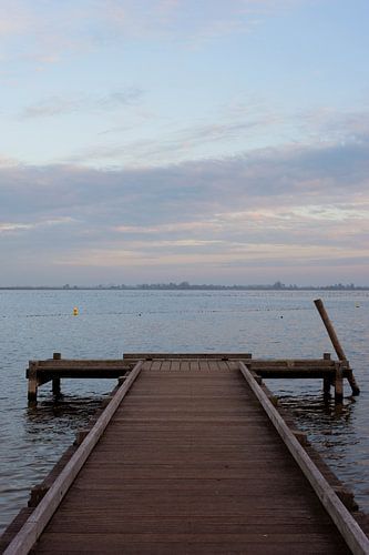 Houten steiger Reeuwijkse Plassen