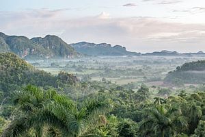 Vue imprenable sur la vallée de Vinales à Cuba