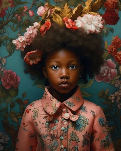 Kleurrijk fine art portret