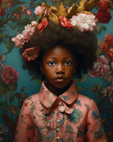 Colourful fine art portrait by Carla Van Iersel