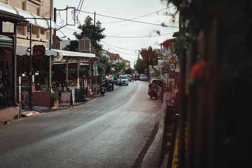 Main Street Agios Gordios on Corfu | Travel Photography Fine Art Photo Print | Greece, Europe by Sanne Dost