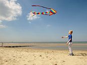 Boy with kite von Pieter Korstanje Miniaturansicht