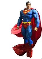 Superman guarding humanity