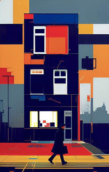 Haus von Mondrian 1 von Niek Traas