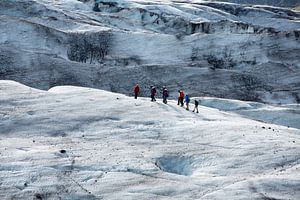 Wandern auf dem Vatnajokull-Gletscher
