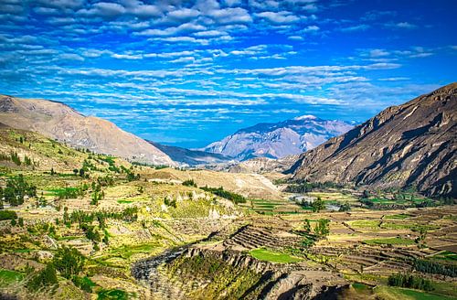 Landschap in de omgeving van Colca Canyon, Peru