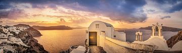 Sonnenaufgang über dem Meer in Griechenland